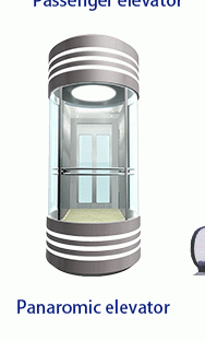 Round/Square glass cabin Panoramic Elevator